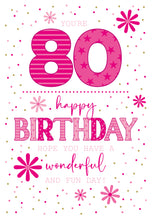 Load image into Gallery viewer, 80th Birthday Card
