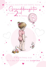 Load image into Gallery viewer, Granddaughter 2nd Birthday Card
