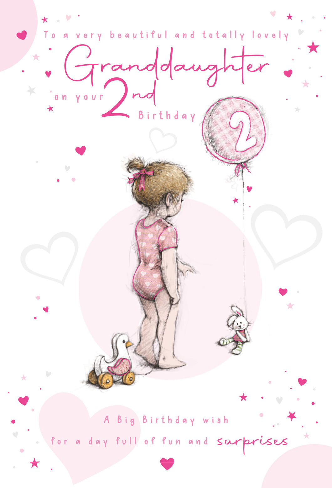 Granddaughter 2nd Birthday Card