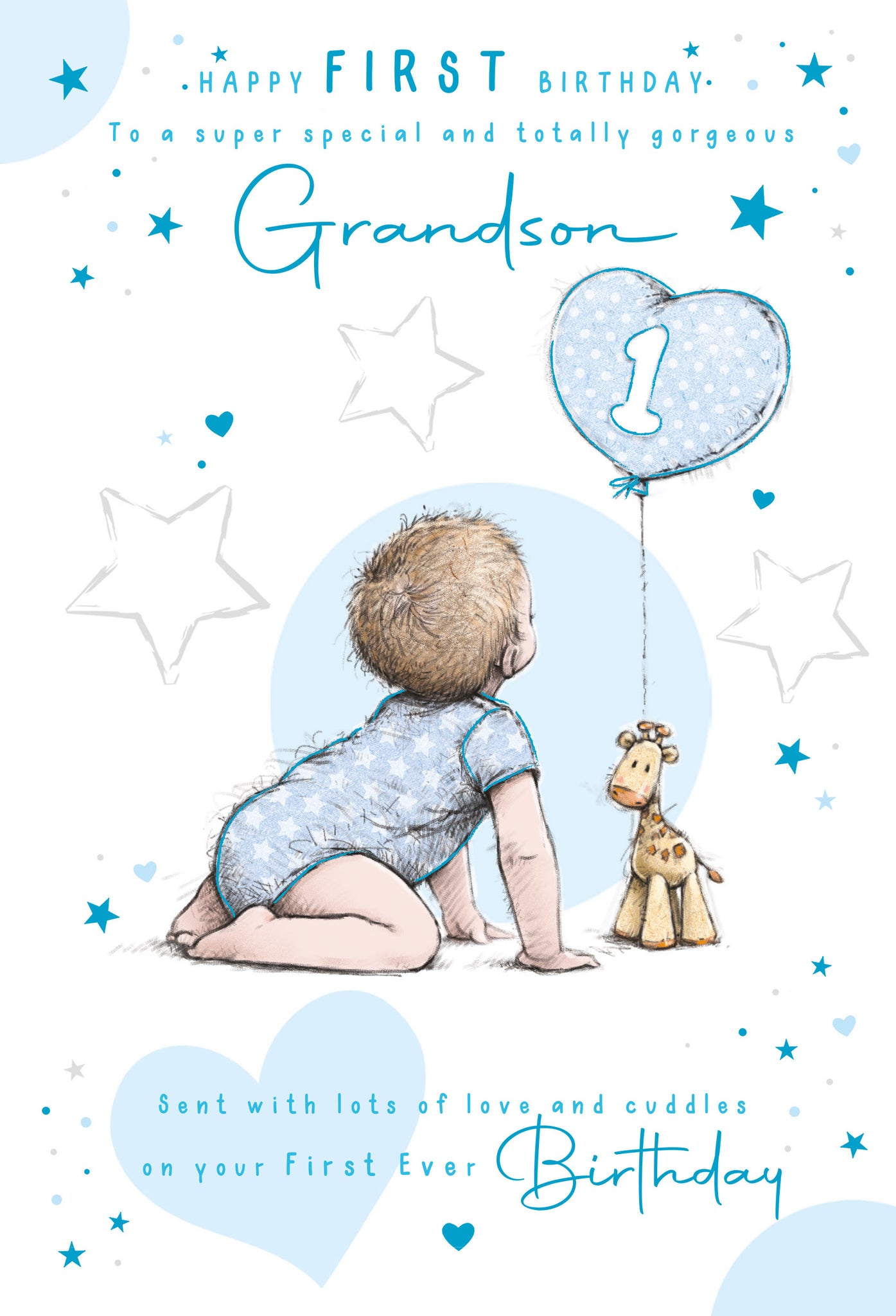 Grandson 1st Birthday Card Greeting Cards Cherry Orchard Online