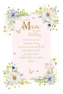 Mam Birthday Card