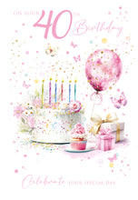 Load image into Gallery viewer, 40th Birthday Card
