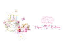 Load image into Gallery viewer, 40th Birthday Card
