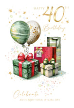 Load image into Gallery viewer, 40th Birthday Card
