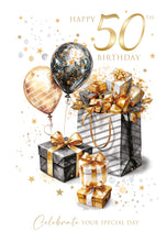 Load image into Gallery viewer, 50th Birthday Card
