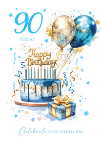 90th Birthday Card