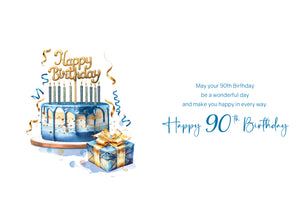 90th Birthday Card