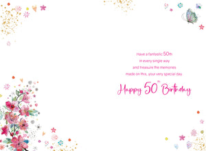 Friend 50th Birthday Card