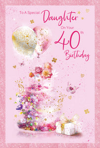 Daughter 40th Birthday Card