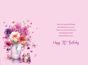 70th Birthday Card