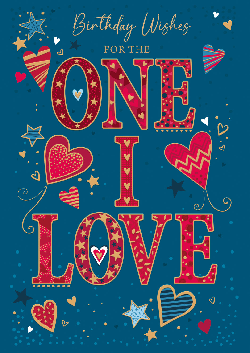 One I Love Birthday Card