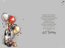 Load image into Gallery viewer, Son 40th Birthday Card
