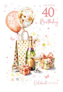 40th Birthday Card