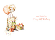 Load image into Gallery viewer, 40th Birthday Card
