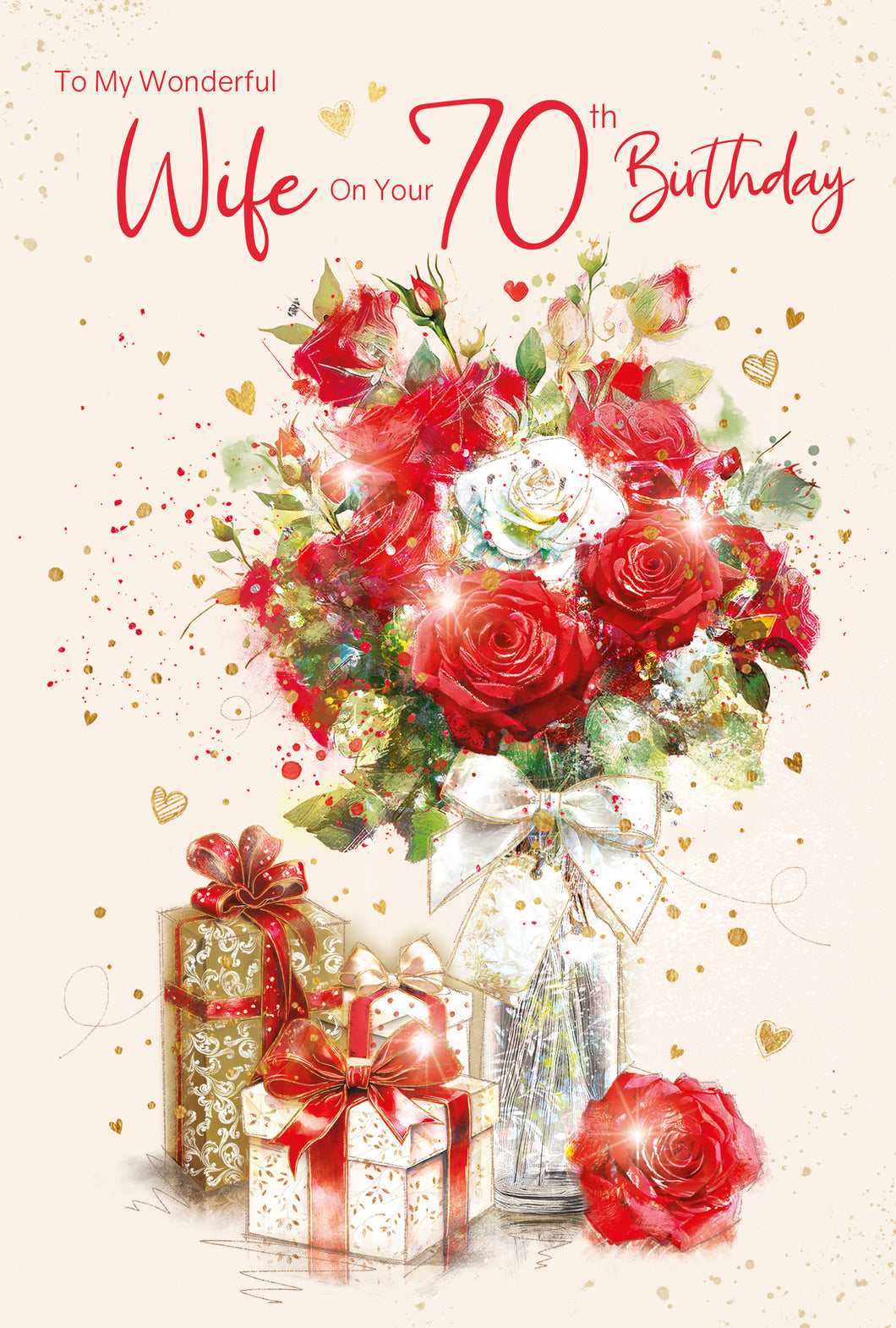Wife 70th Birthday Card