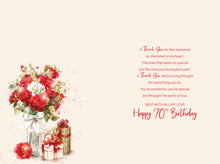 Load image into Gallery viewer, Wife 70th Birthday Card
