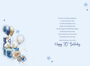 Husband 70th Birthday