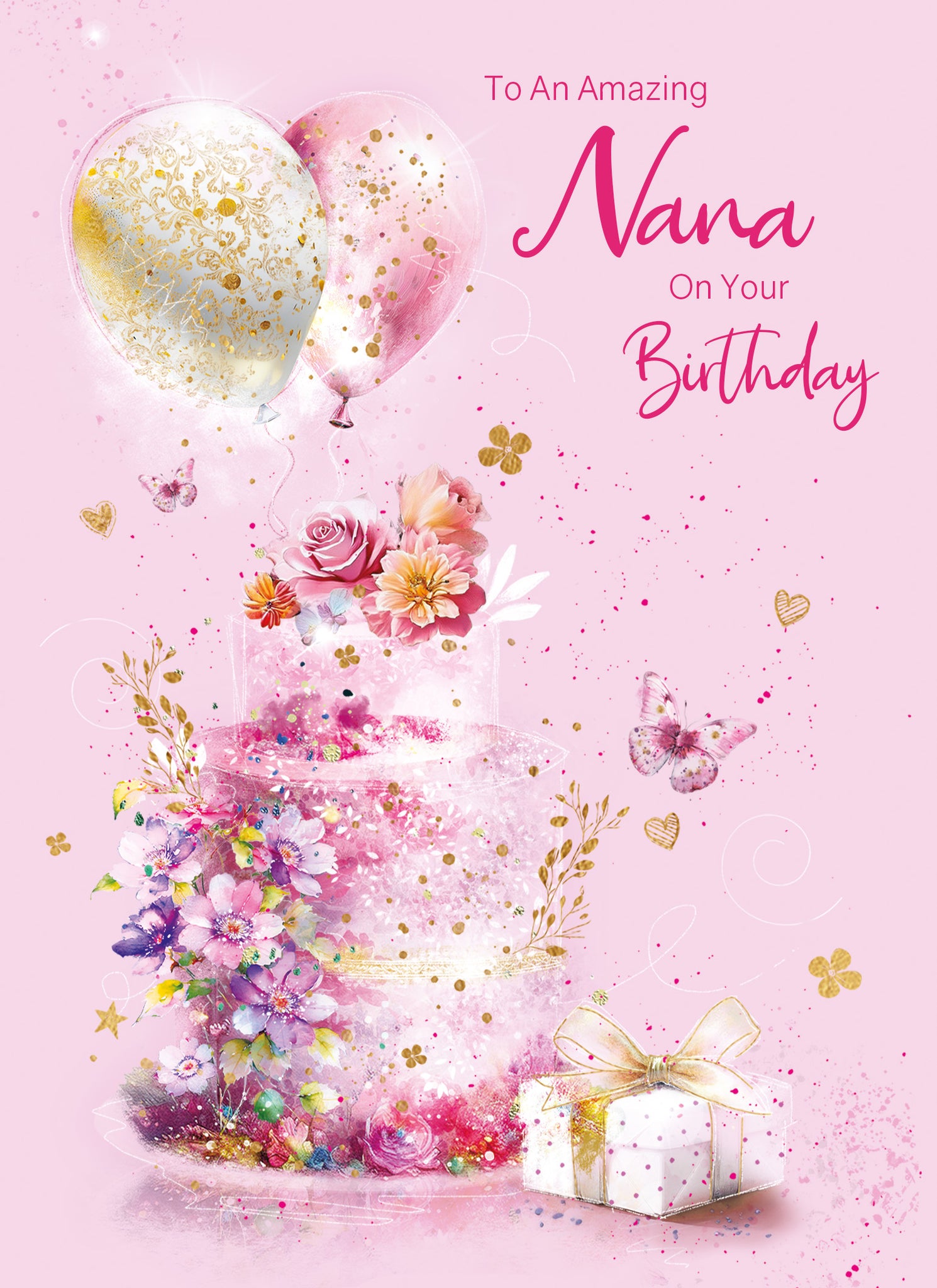 Awesome Nanacorn - Happy Birthday Card For Nana Nan From
