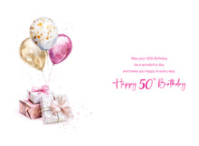 Load image into Gallery viewer, 50th Birthday Card
