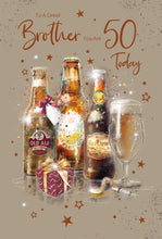 Load image into Gallery viewer, Brother 50th Birthday Card
