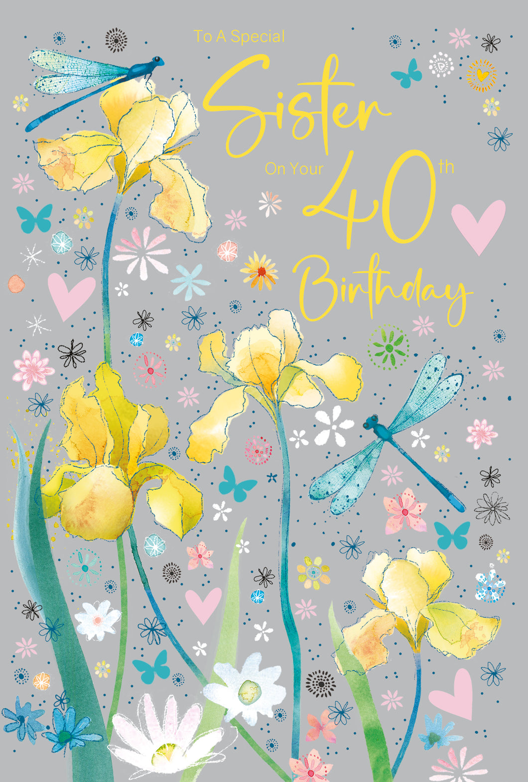 Sister 40th Birthday Card