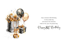 Load image into Gallery viewer, 80th Birthday Card
