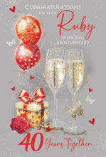 Load image into Gallery viewer, 40th Wedding Anniversary- Ruby
