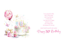 Load image into Gallery viewer, Wife 50th Birthday Card
