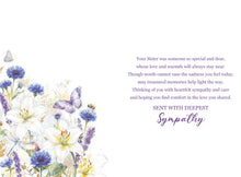 Load image into Gallery viewer, Loss of Sister Sympathy Card
