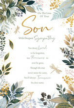 Load image into Gallery viewer, Loss of Son Sympathy Card
