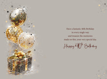Load image into Gallery viewer, 40th Birthday Card
