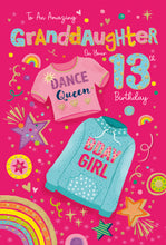 Load image into Gallery viewer, Granddaughter Birthday Card
