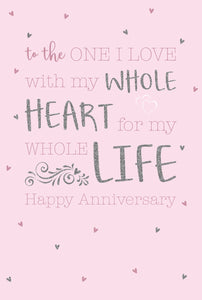 One I Love Anniversary Card