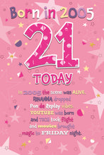 Load image into Gallery viewer, 21st Female 2005
