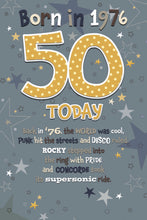 Load image into Gallery viewer, 50th Male 1976
