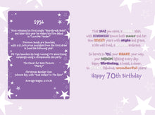 Load image into Gallery viewer, 70th Female 1956
