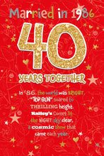 Load image into Gallery viewer, 40th Anniversary Ruby 1986
