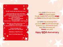 Load image into Gallery viewer, 40th Anniversary Ruby 1986
