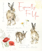 Load image into Gallery viewer, Happy Birthday Card - Brown Hare
