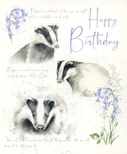 Load image into Gallery viewer, Happy Birthday Card - Badgers
