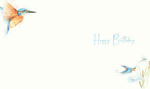 Happy Birthday Card - Kingfisher
