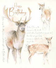 Load image into Gallery viewer, Happy Birthday Card - Fallow Deer
