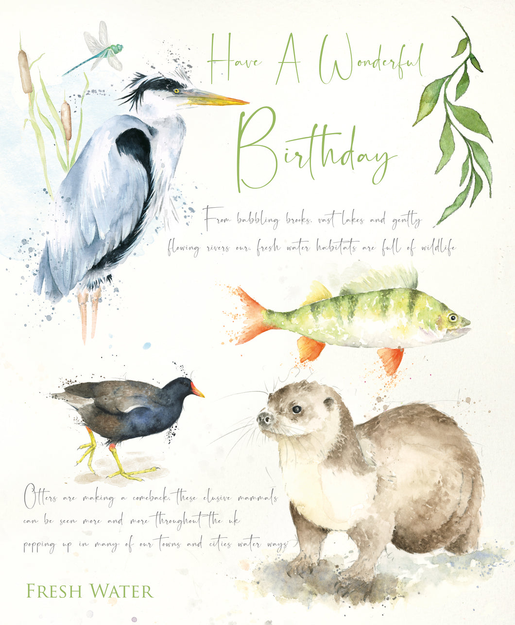 Happy Birthday Card - Fresh Water