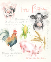 Load image into Gallery viewer, Happy Birthday Card - Down on the Farm
