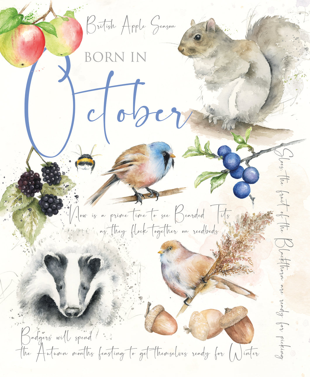 October Birthday Card