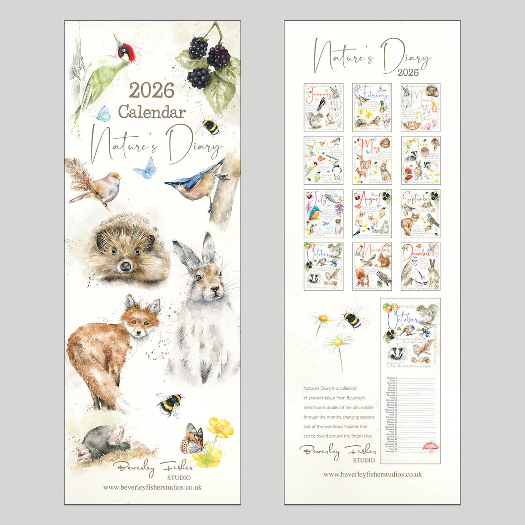 Nature's Diary Calendar 2026