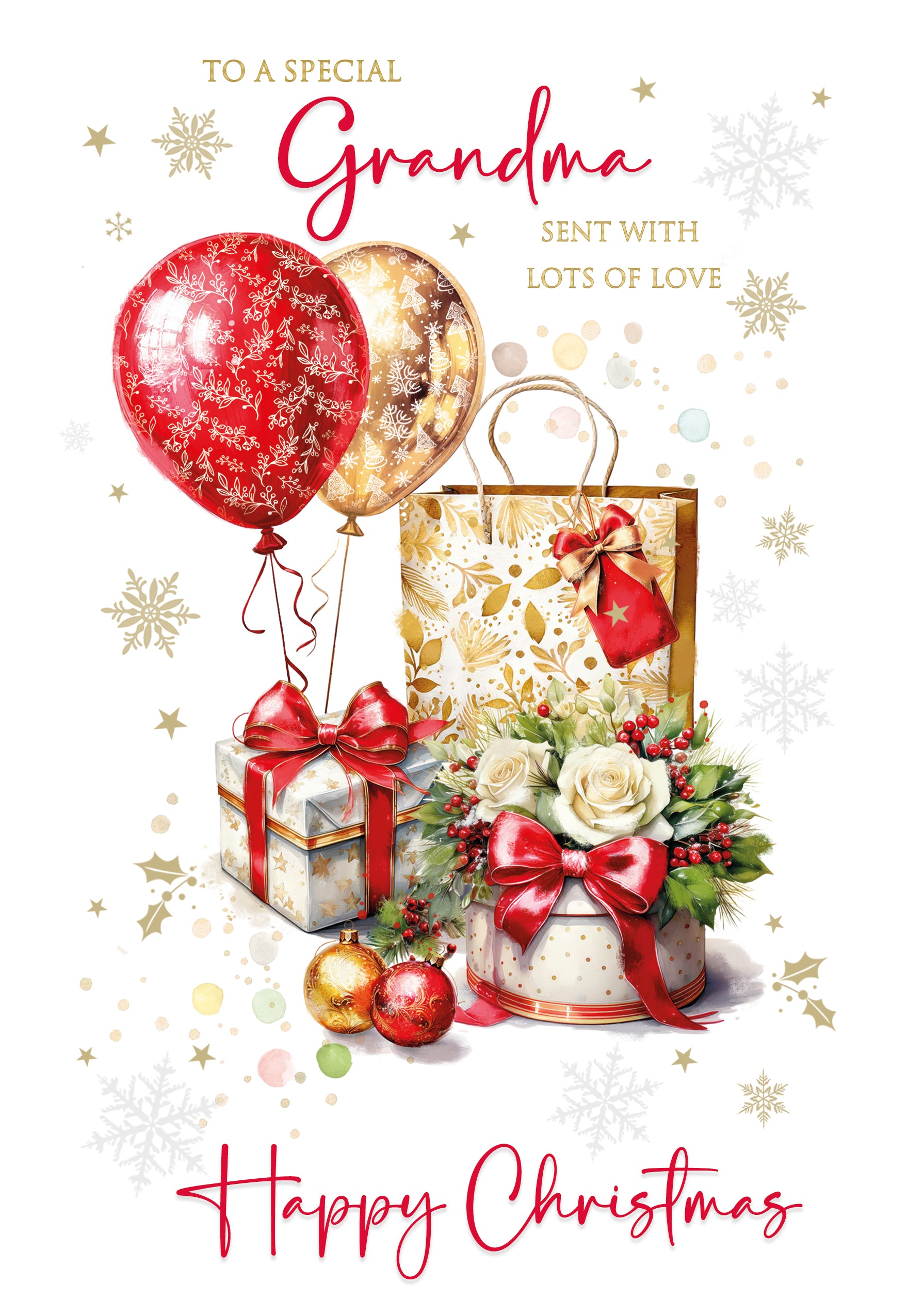 Cherry Orchard 'Special U & Dad' Luxury Christas Card, Artistic Design With 2 Little Robins - View #4