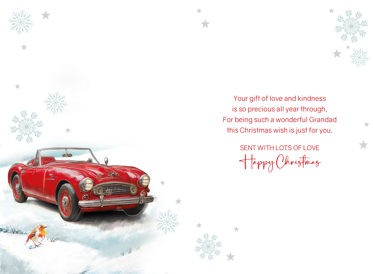 Cherry Orchard 'Special U & Dad' Luxury Christas Card, Artistic Design With 2 Little Robins - View #11