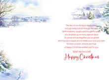 Load image into Gallery viewer, Daughter &amp; Fiancé Christmas Card
