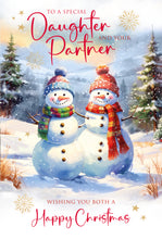 Load image into Gallery viewer, Daughter &amp; Partner Christmas Card
